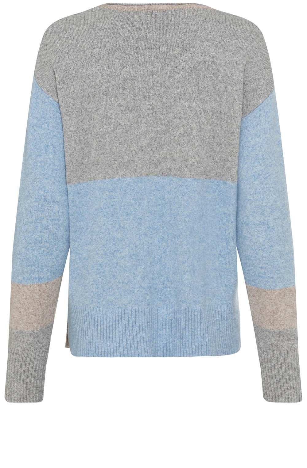 Sterling Blue Colour Block Cora Jumper