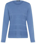 Sterling Blue Horizontal Ribbed Jumper