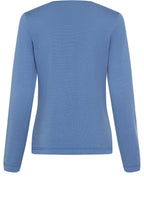 Sterling Blue Horizontal Ribbed Jumper