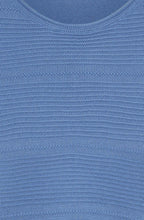 Sterling Blue Horizontal Ribbed Jumper