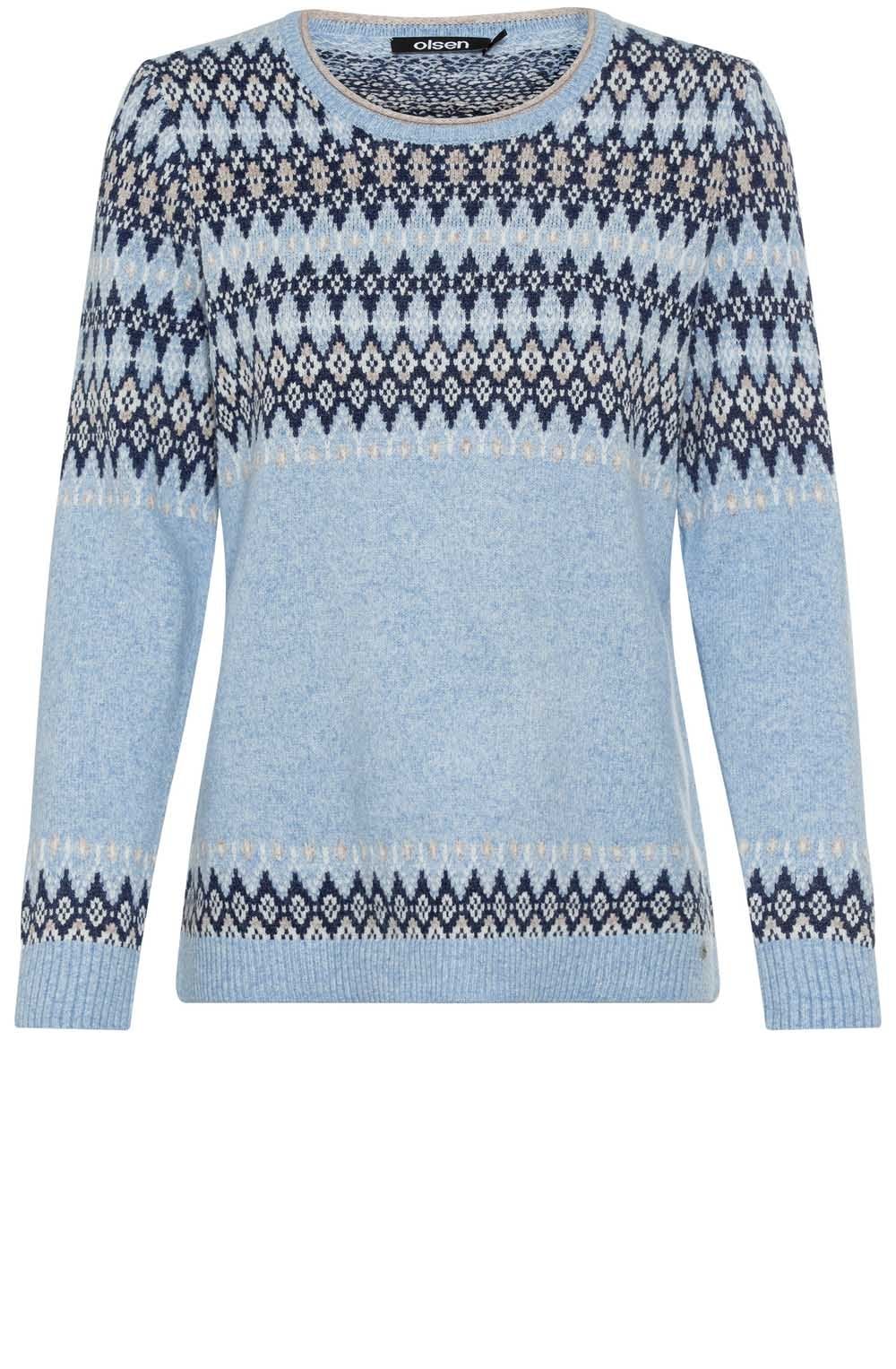 Sterling Blue Norwegian Style Eva Jumper