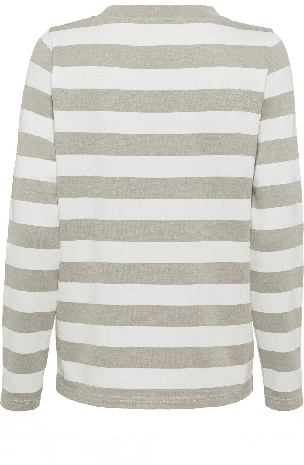 Stone Green Stripes and Diamante Relaxed Top