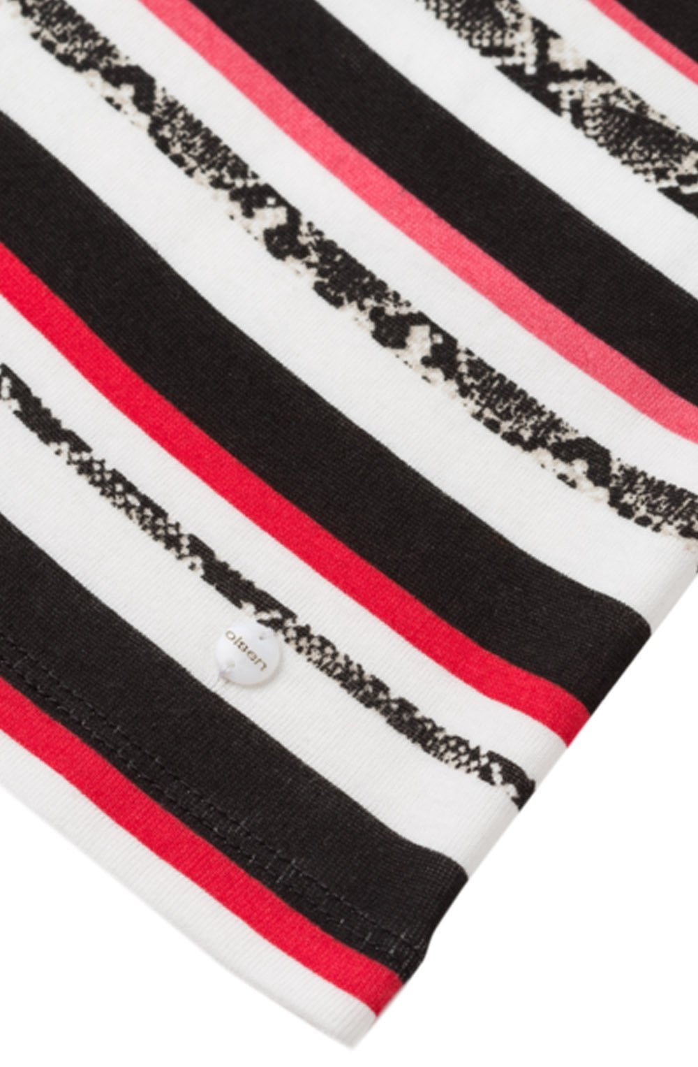 Striped Animal Print Top