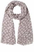 Striped Butterfly Print Scarf