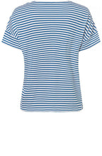 Striped Floral Design T Shirt