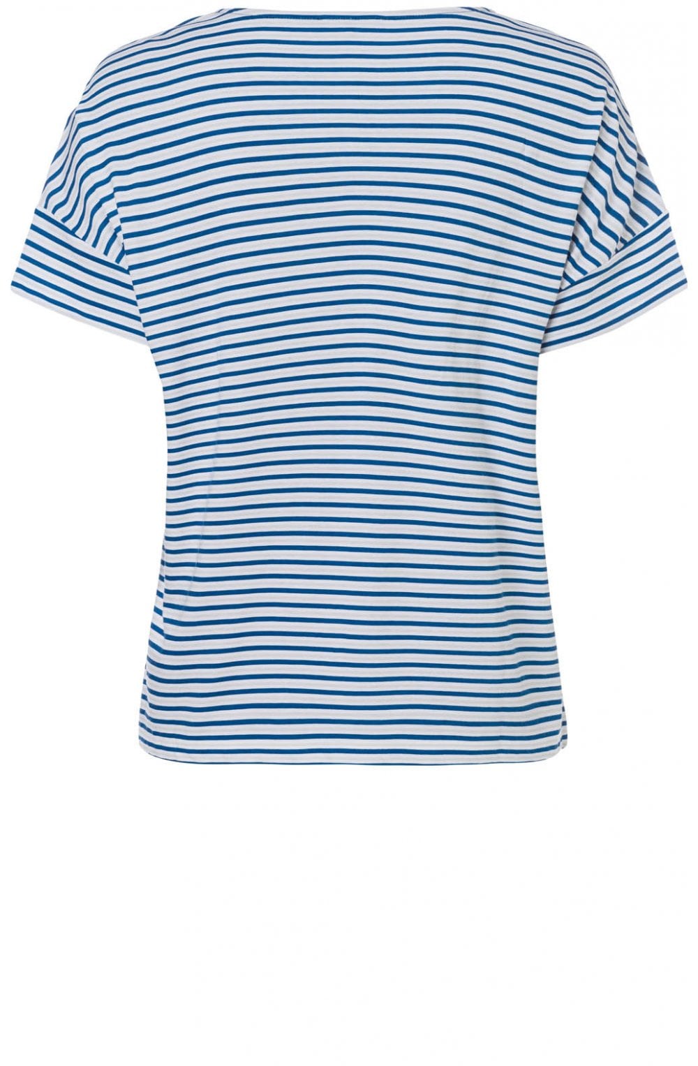 Striped Floral Design T Shirt