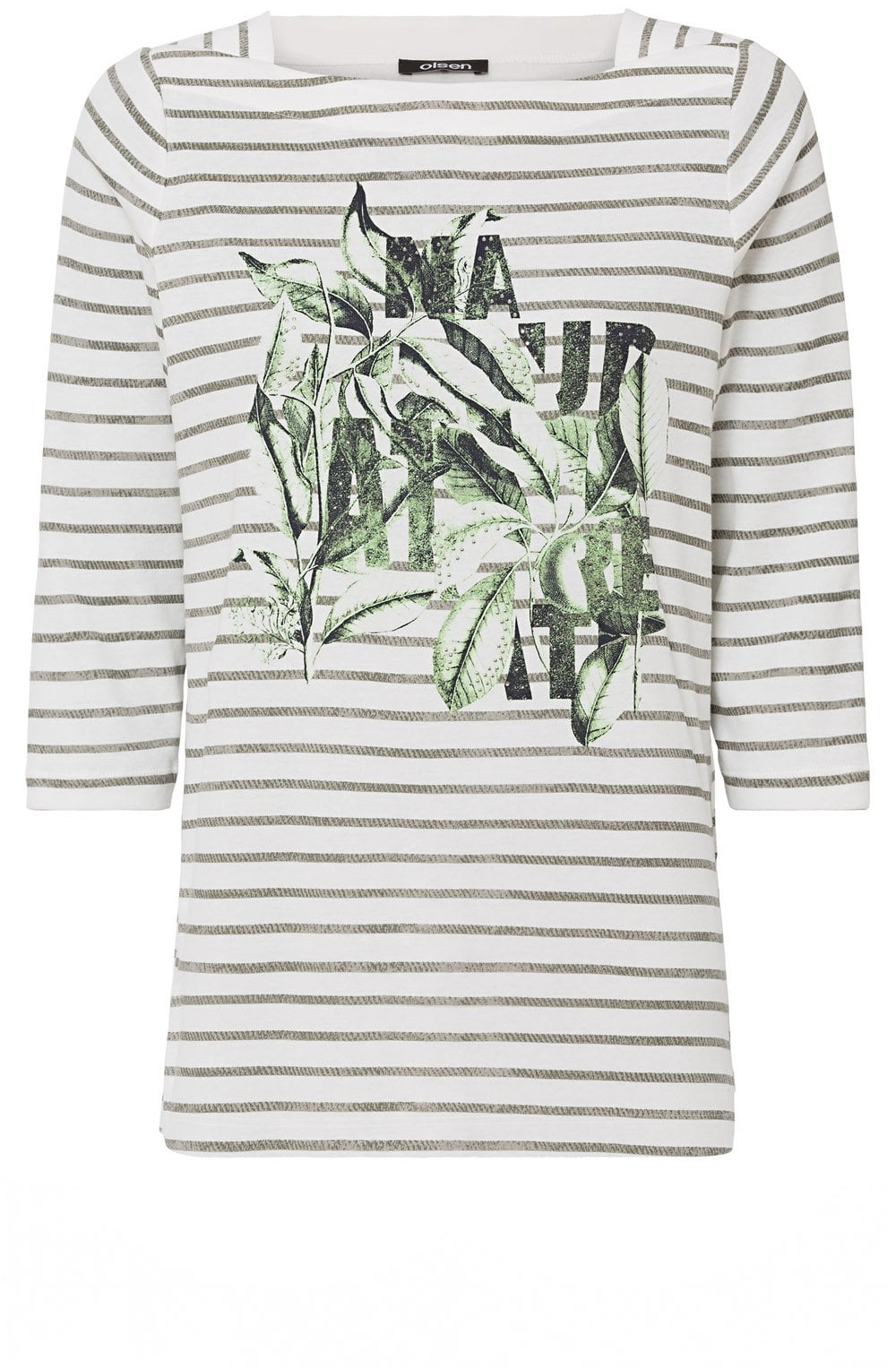 Striped Floral Design Top