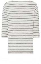 Striped Floral Design Top