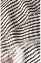 Striped Floral Print Scarf