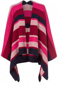 Striped Knit Poncho