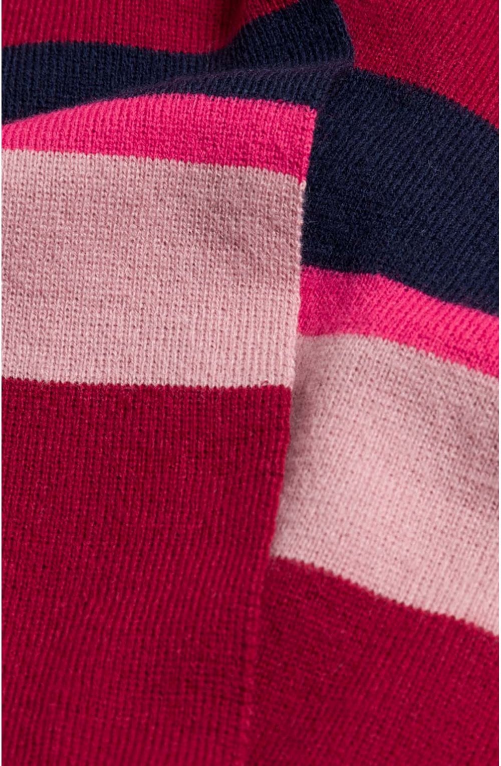 Striped Knit Poncho