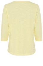 Sun Yellow Light Jersey Tunic Neck Hannah Top