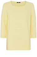 Sun Yellow Square Neck Henny Jumper