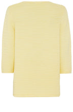 Sun Yellow Square Neck Henny Jumper