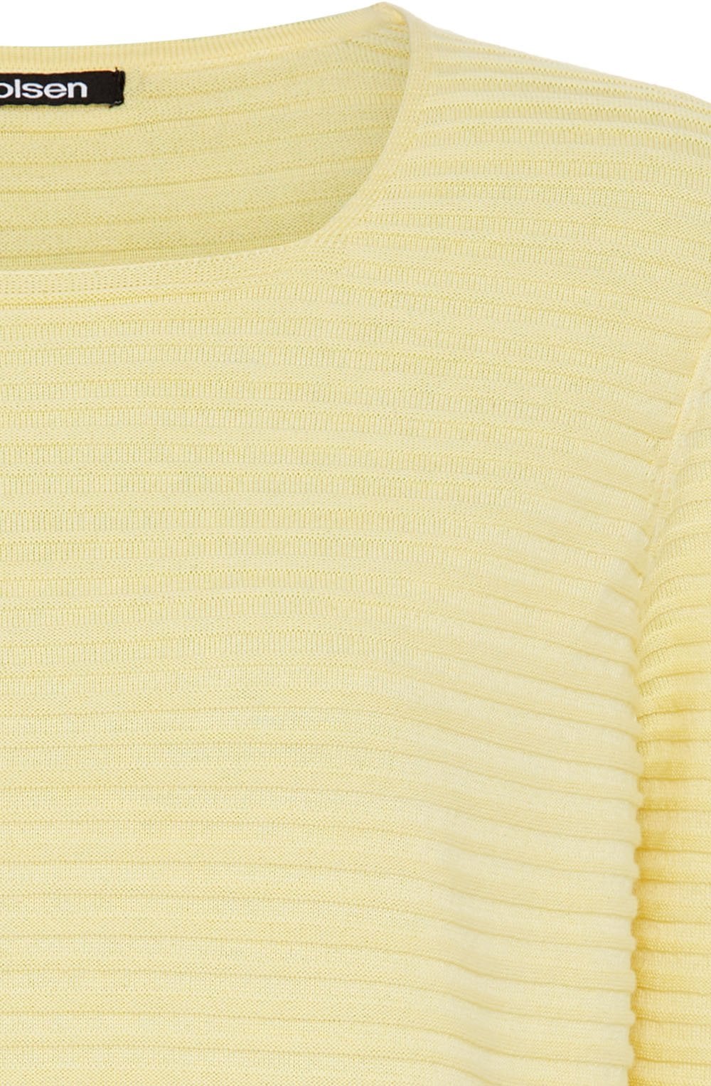 Sun Yellow Square Neck Henny Jumper