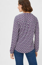 Sweet Orchid Bold Print Tunic Neck Hannah Top