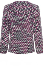 Sweet Orchid Bold Print Tunic Neck Hannah Top
