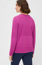 Sweet Orchid Horizontal Knit Henny Jumper