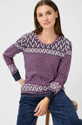 Sweet Orchid Round Neck Hannah Top
