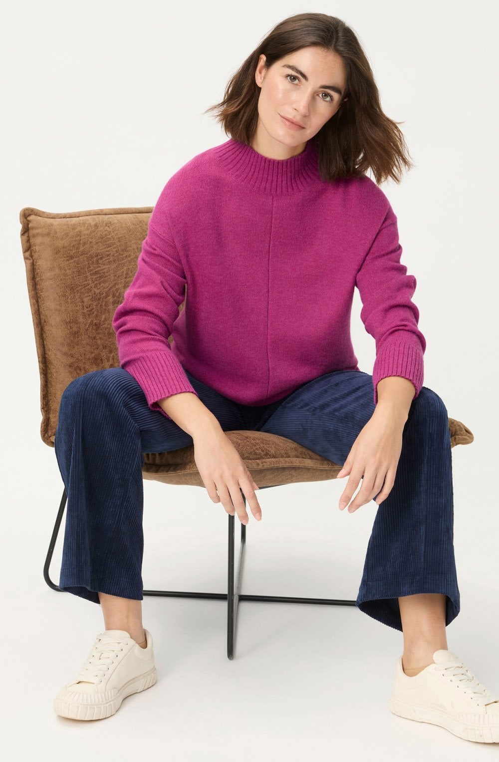 Sweet Orchid Seam Detailed Cora Jumper