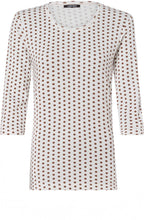 Tan Spot Print Top