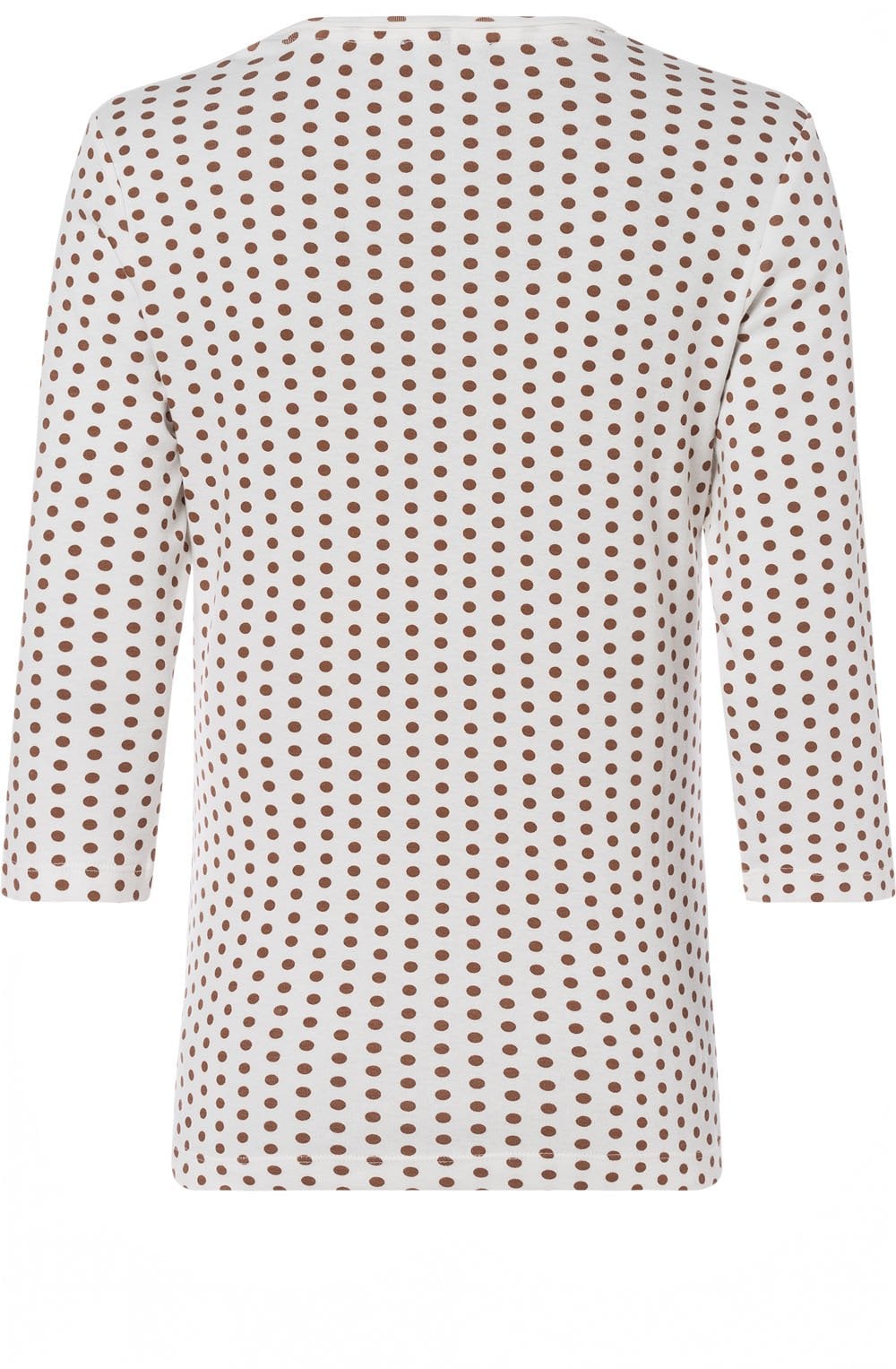 Tan Spot Print Top