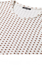 Tan Spot Print Top