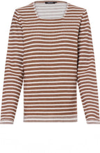 Tan & White Striped Jumper