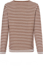 Tan & White Striped Jumper