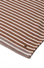 Tan & White Striped Jumper
