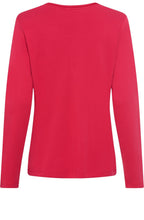 Teaberry Red Leopard and Stud Edda Top