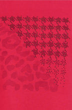 Teaberry Red Leopard and Stud Edda Top