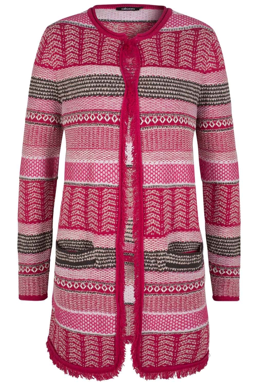 Textured Patterned Cardigan