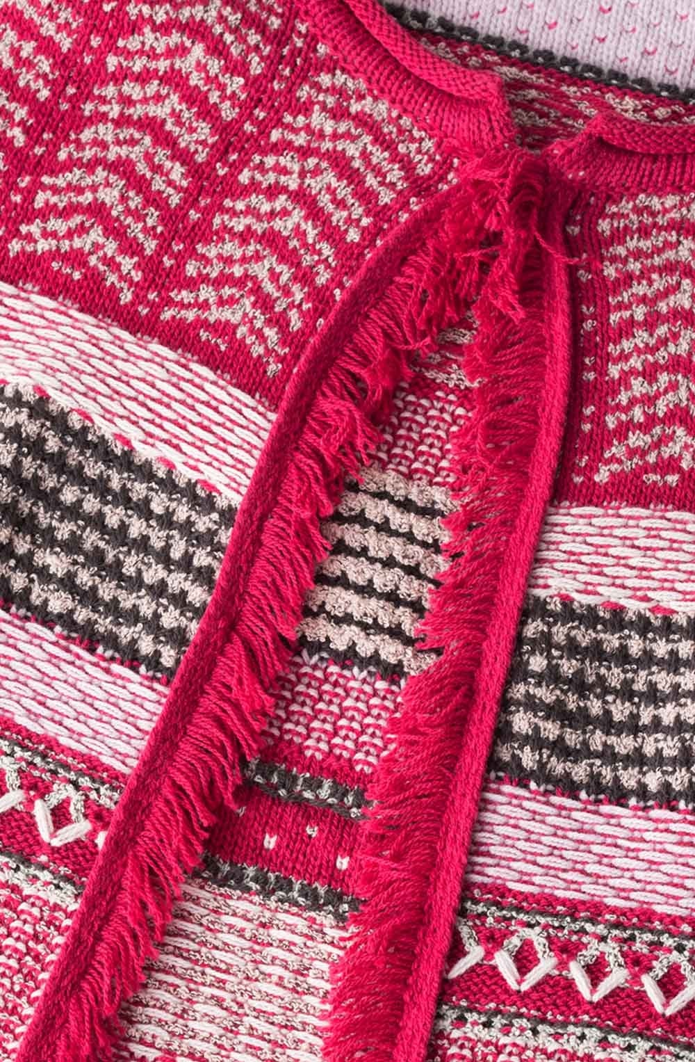 Textured Patterned Cardigan