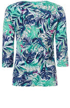 Tropical Design Jersey Top