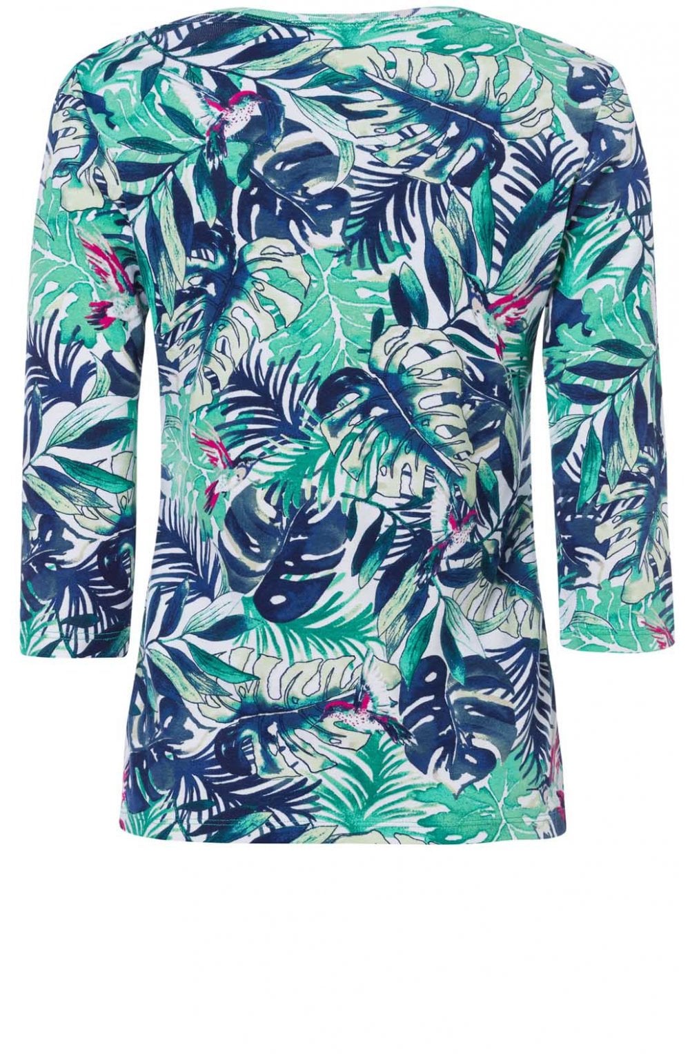 Tropical Design Jersey Top
