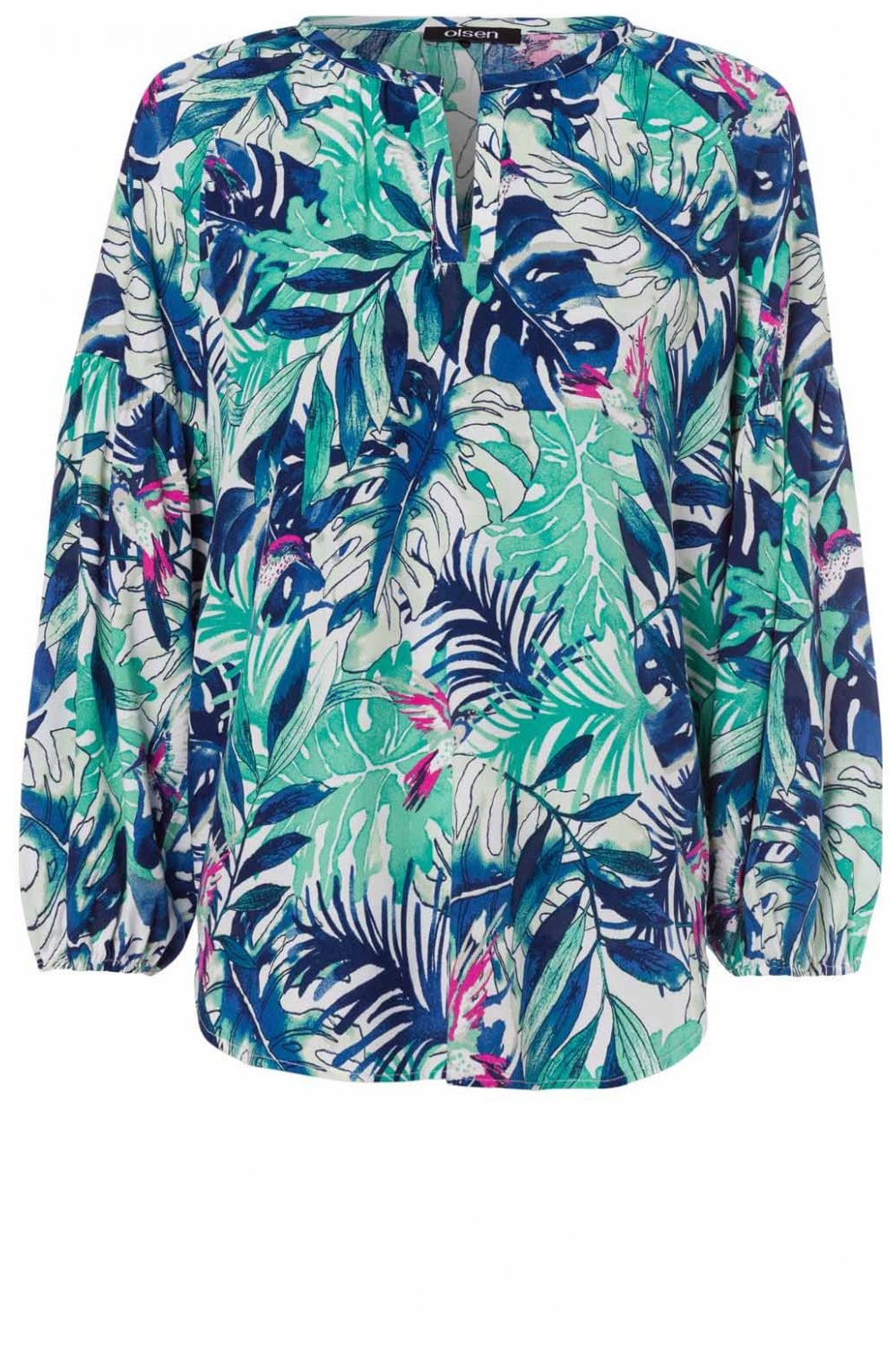 Tropical Print Blouse