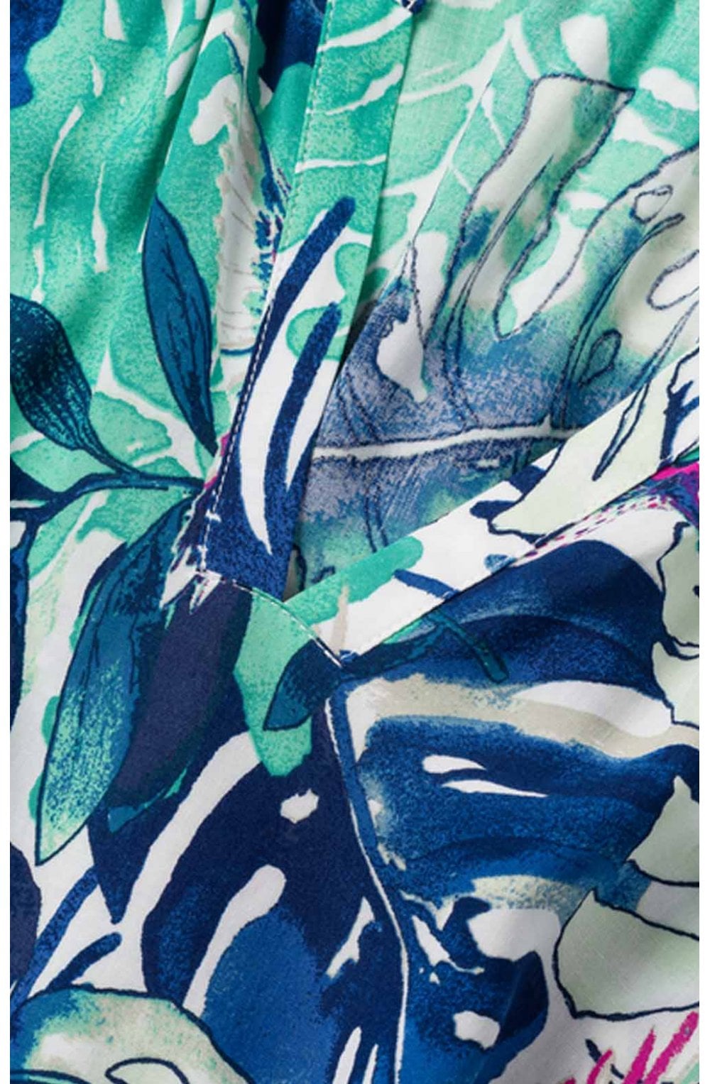 Tropical Print Blouse