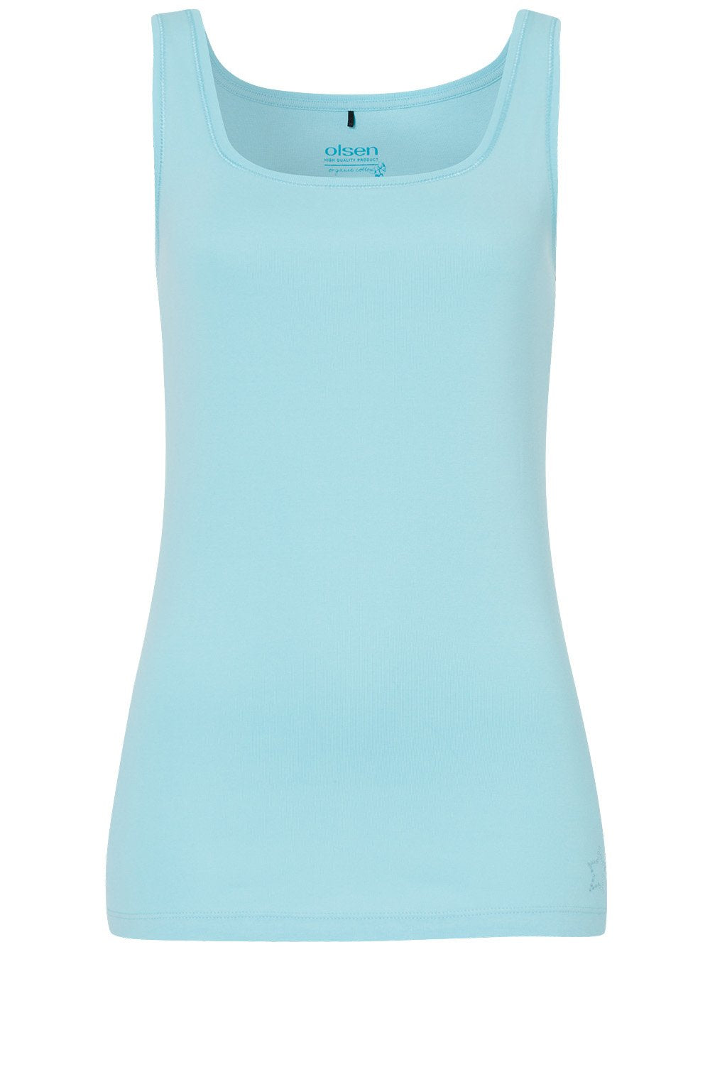 Turquoise Broad Strap Vest
