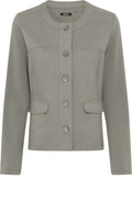 Urban Jungle Khaki Linen and Jersey Mix Jacket