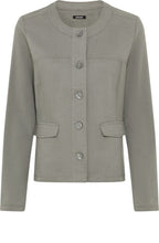 Urban Jungle Khaki Linen and Jersey Mix Jacket