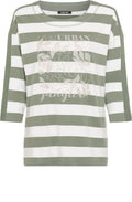 Urban Jungle Khaki Striped Henny Sweatshirt