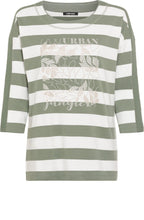 Urban Jungle Khaki Striped Henny Sweatshirt