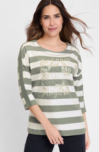 Urban Jungle Khaki Striped Henny Sweatshirt