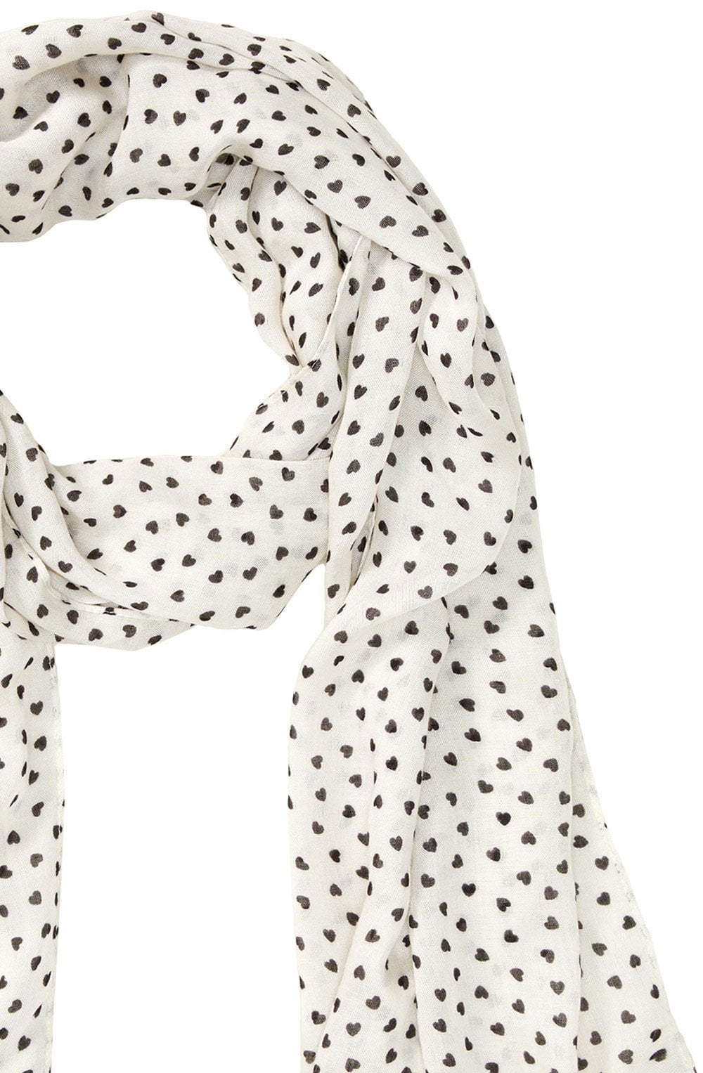 Urban Lights Canvas Beige Hearts Scarf