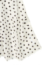 Urban Lights Canvas Beige Hearts Scarf