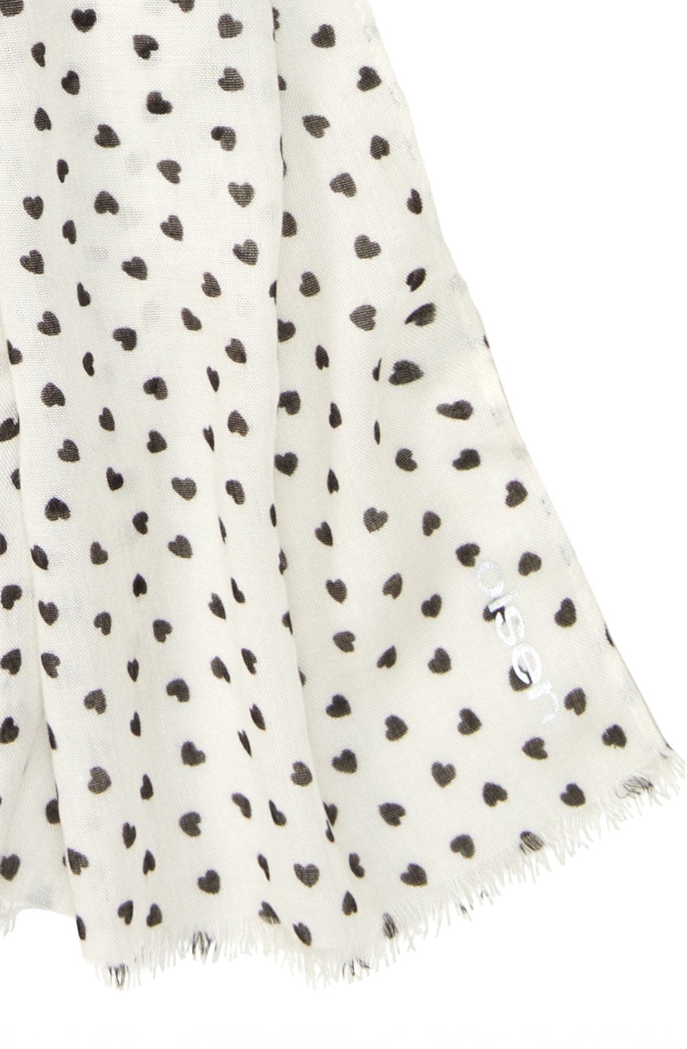 Urban Lights Canvas Beige Hearts Scarf