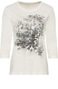 Vanilla White Bold Front Design Top