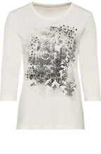 Vanilla White Bold Front Design Top