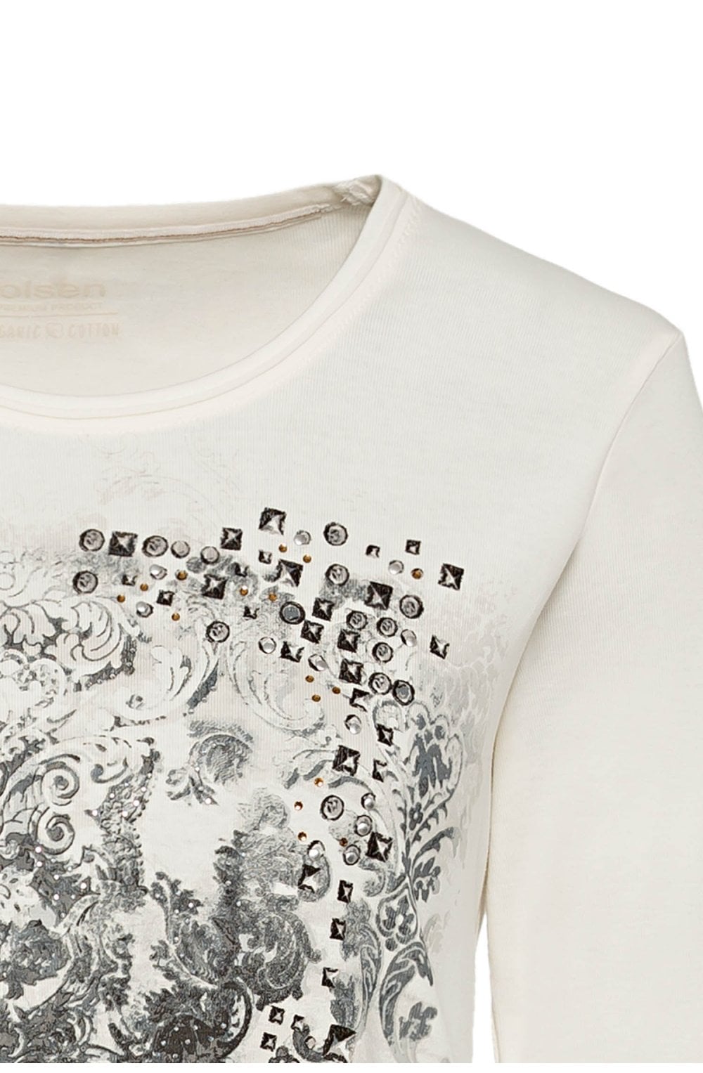 Vanilla White Bold Front Design Top